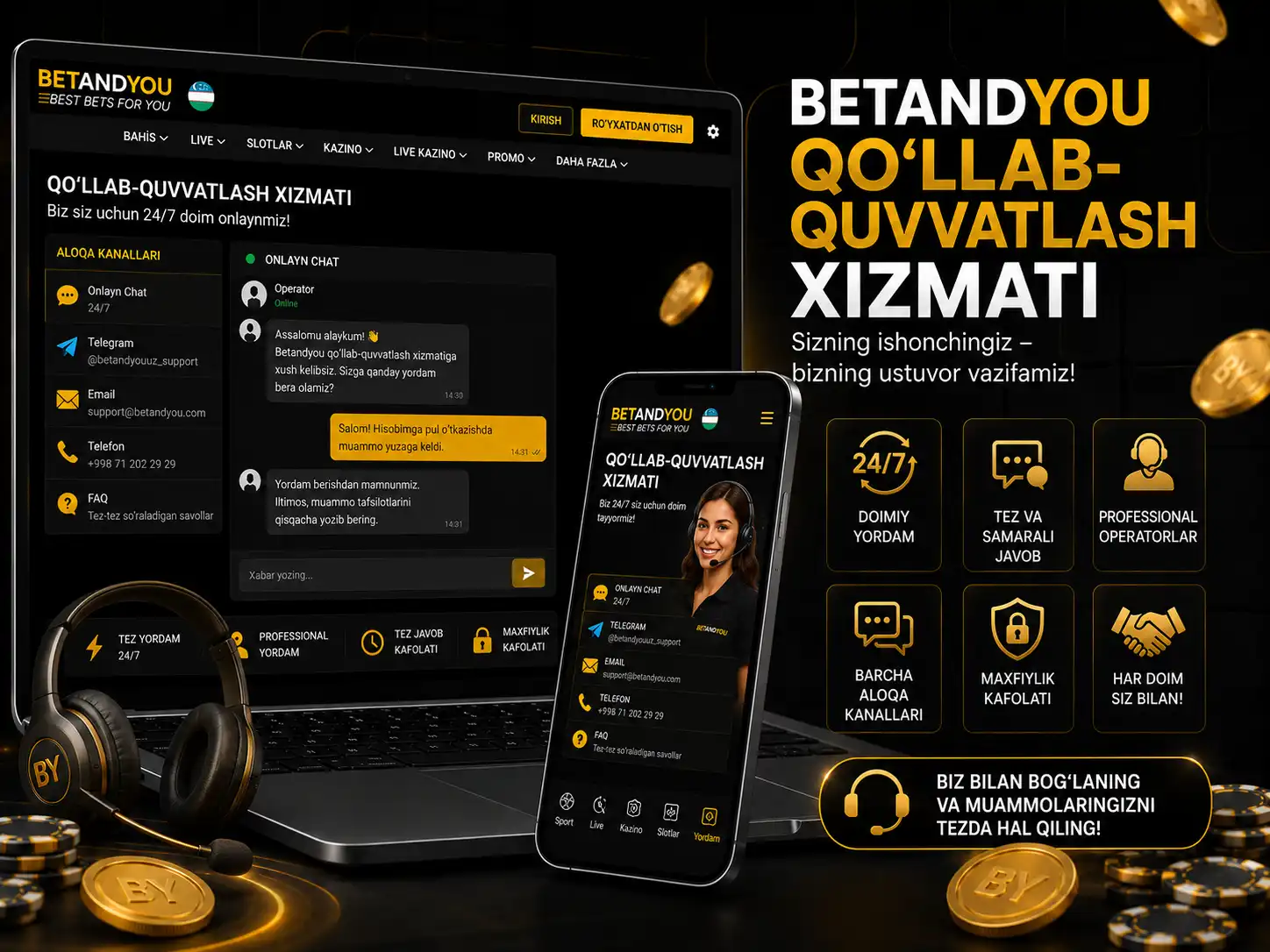 Betandyou Qo'llab-Quvvatlash Xizmati